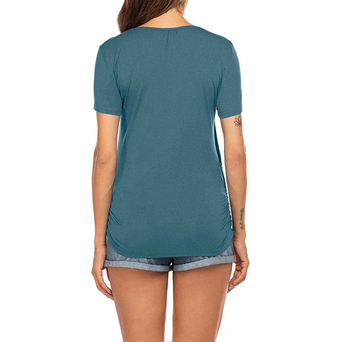 🤰 Umstands- & Stillshirt – Kurzarm, Sommer & Einfarbig