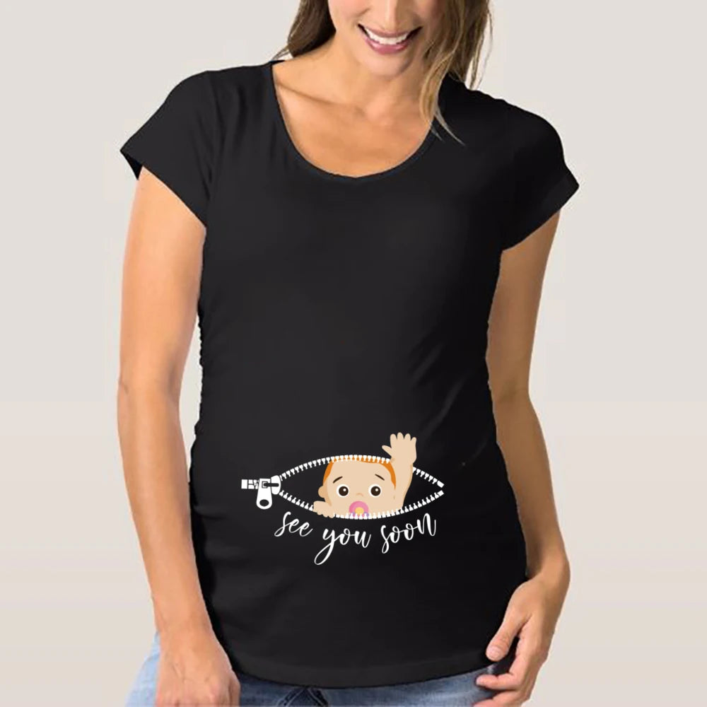 🤰 Umstands-T-Shirt für Damen – Süß & Lustiger Print für Mamas