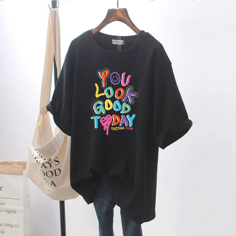 🤰 Schwangerschafts- & Stillshirt – Bequemes Kurzarm T-Shirt mit Rundhals Oberteil modern