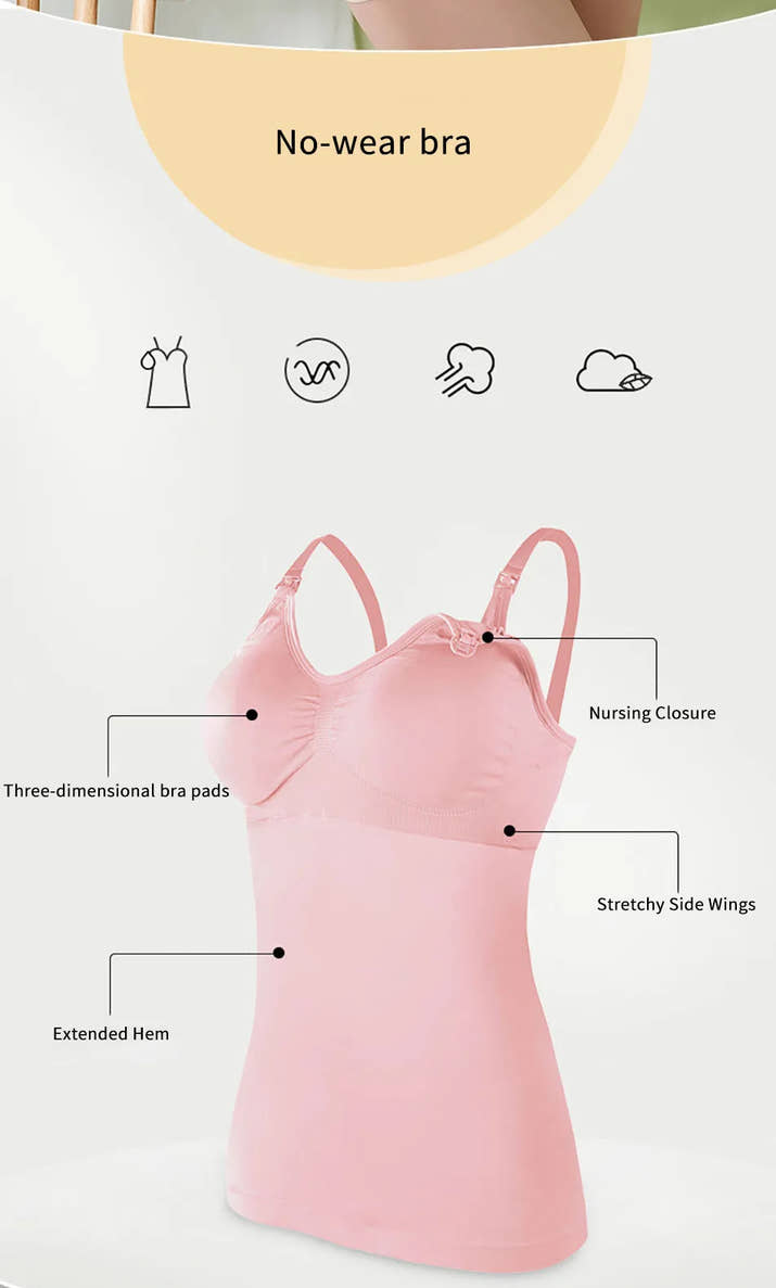 Der perfekte Begleiter für werdende und stillende Mamas! Dieses Still-BH Tank Top sorgt für Komfort, Halt und Stil – ideal für den Alltag