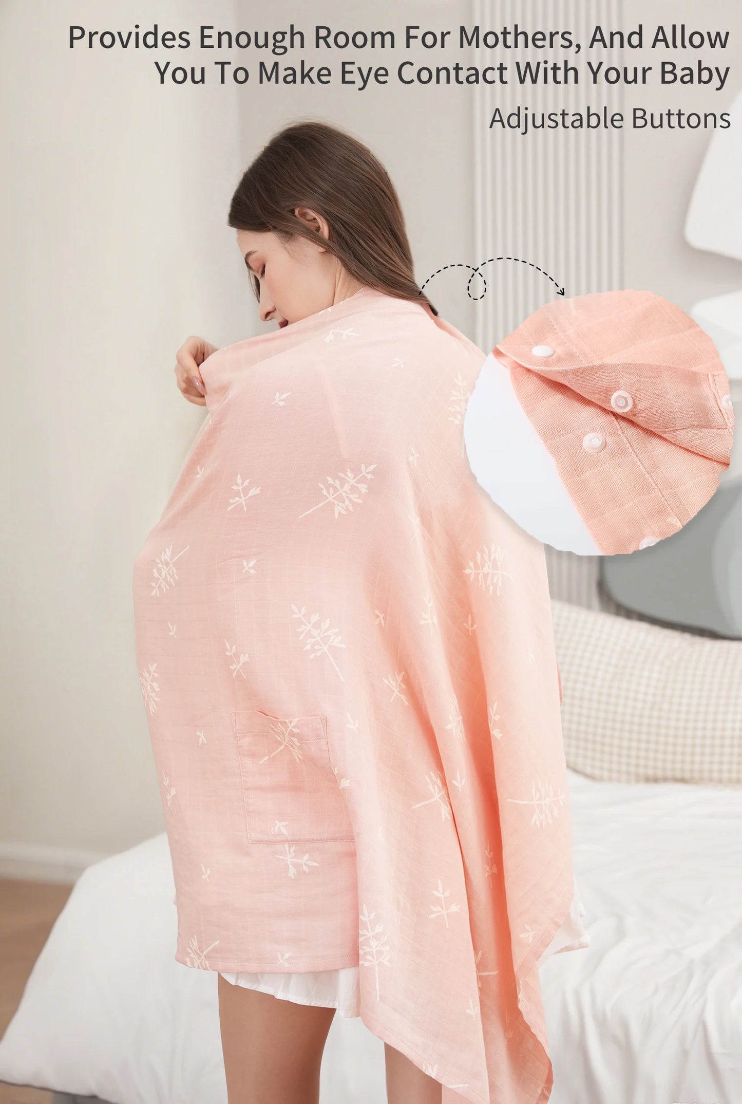 🌸 Stilltuch & Babydecke für Mamas 🤱💖