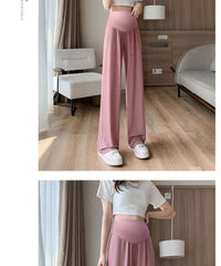 ✨ Sommer Umstandshose für Damen – Leicht, Weit & Mit Taschen 👖🌸 Luftige Ice-Silk Hose in großen Größen – perfekt für draußen & den Alltag 🌞🤰