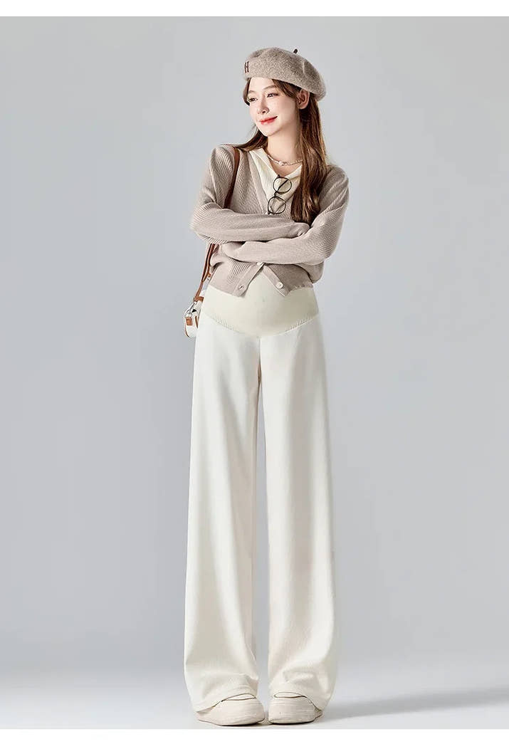 🤰Herbst/Winter Umstands-Hose – Weit & Bequem mit Elastikbund