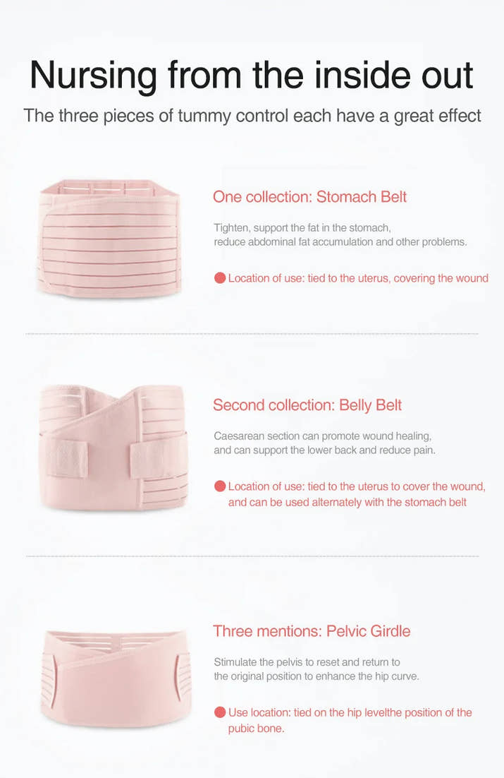 🌸 3-teiliges Korsett für Mütter – Body Shaper & Waist Wrap