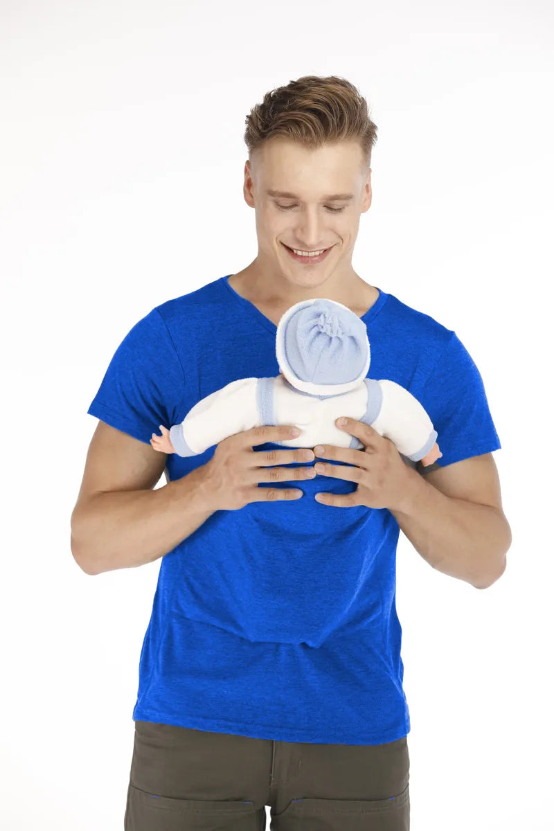 🤰👨‍🍼 Känguru-Tasche T-Shirt – Babytrage & Sommer Umstands-/Elternshirt für Mama oder Papa